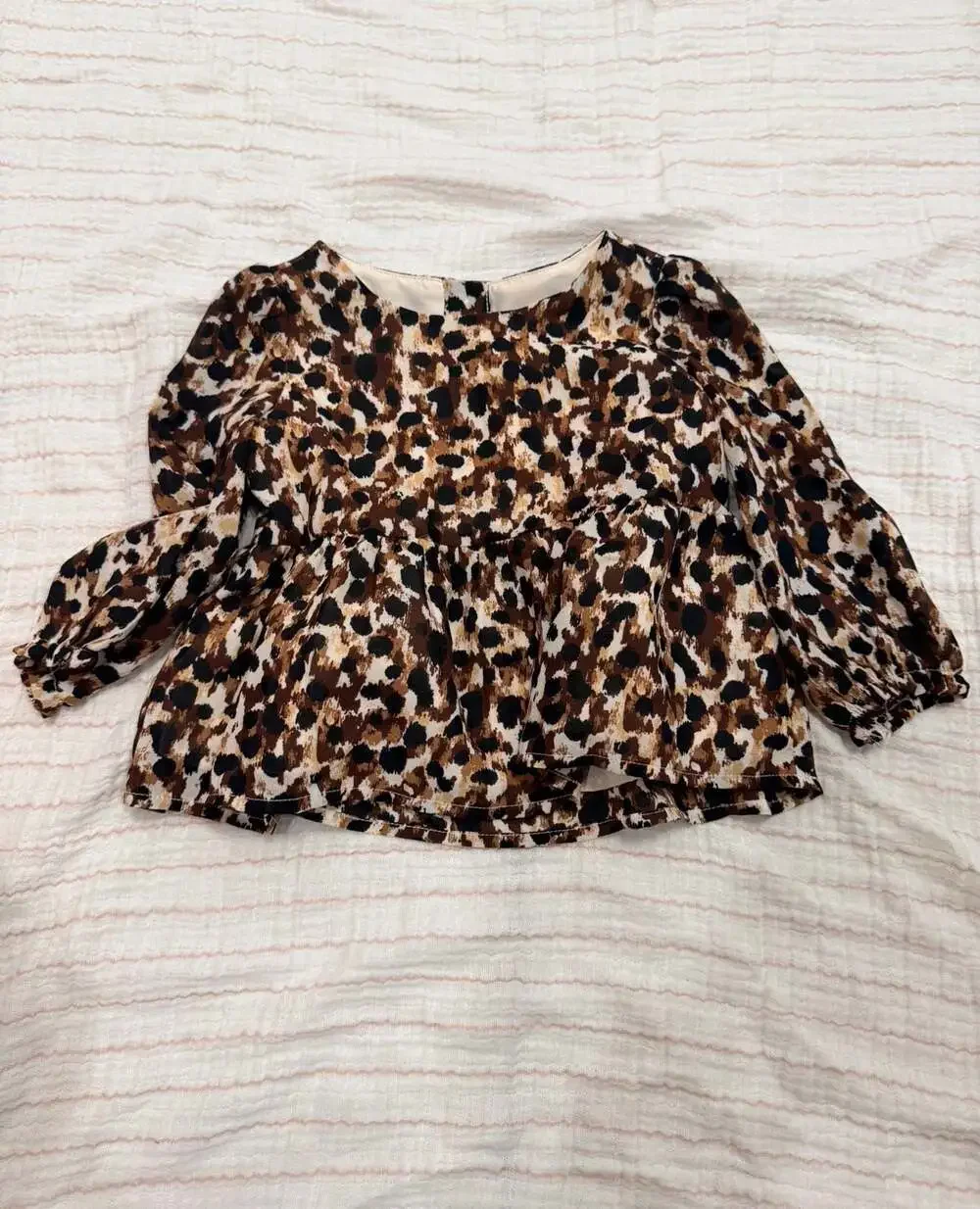 Rachel Zoe x Janie and Jack Leopard Print Peplum Top